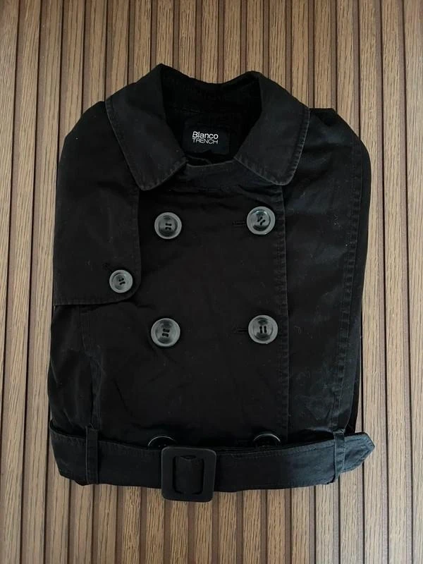 Korte zwarte gabardine – photo 2
